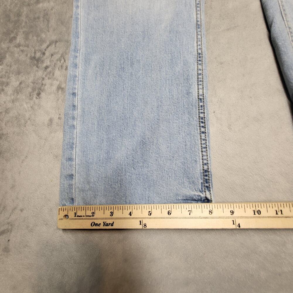 Old‎ Navy Jeans Mens 38x30 Blue Light Wash Straight Denim Stretch Pockets - Picture 7 of 11